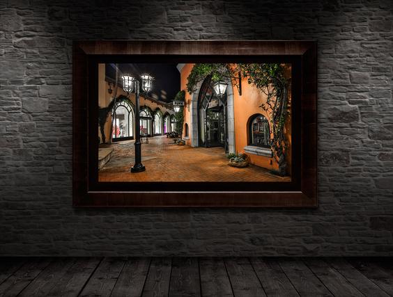 luxury fine art wall display from santa barbara streets