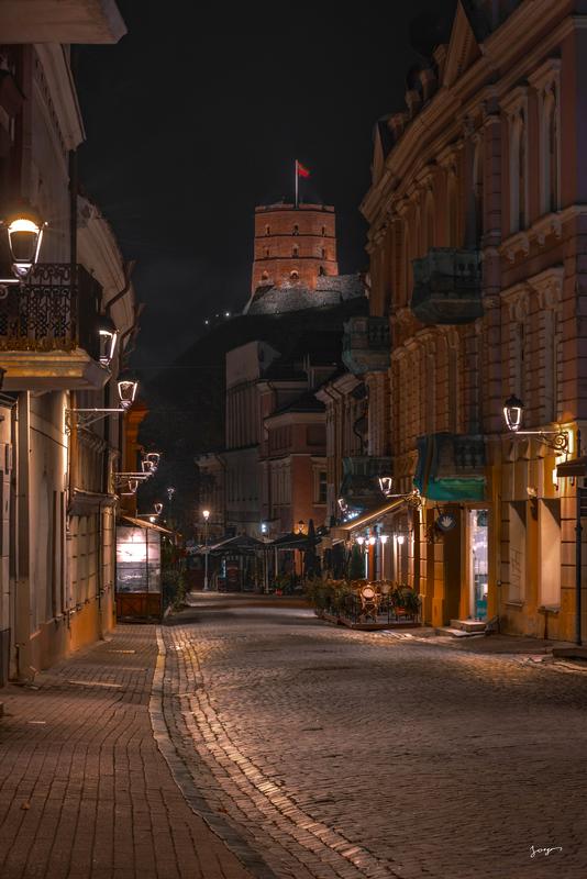 Gediminas Castle Lithuania pilies street modern wall art