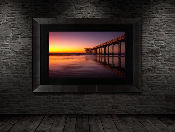 luxury fine art for sale wall display in dark frame pier