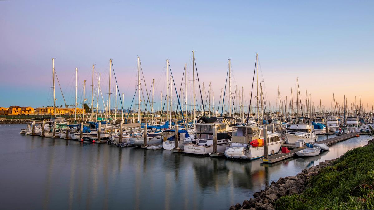 luxury fine art boat photography during sunset in ventura